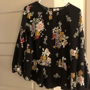 Black Floral Old Navy Long Sleeve
